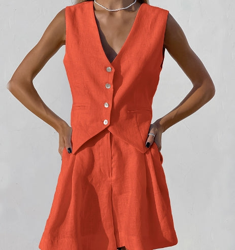 Gabriela - Komplet damski z kamizelką - Elegancki i nowoczesny look