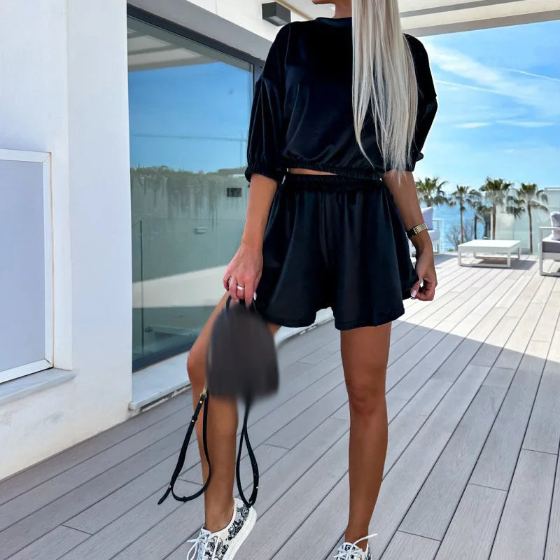 Dominika - Komplet damski letni 2-częściowy - Elegancki i wygodny zestaw
