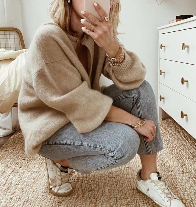 Izabela | Oversize kardigan damski