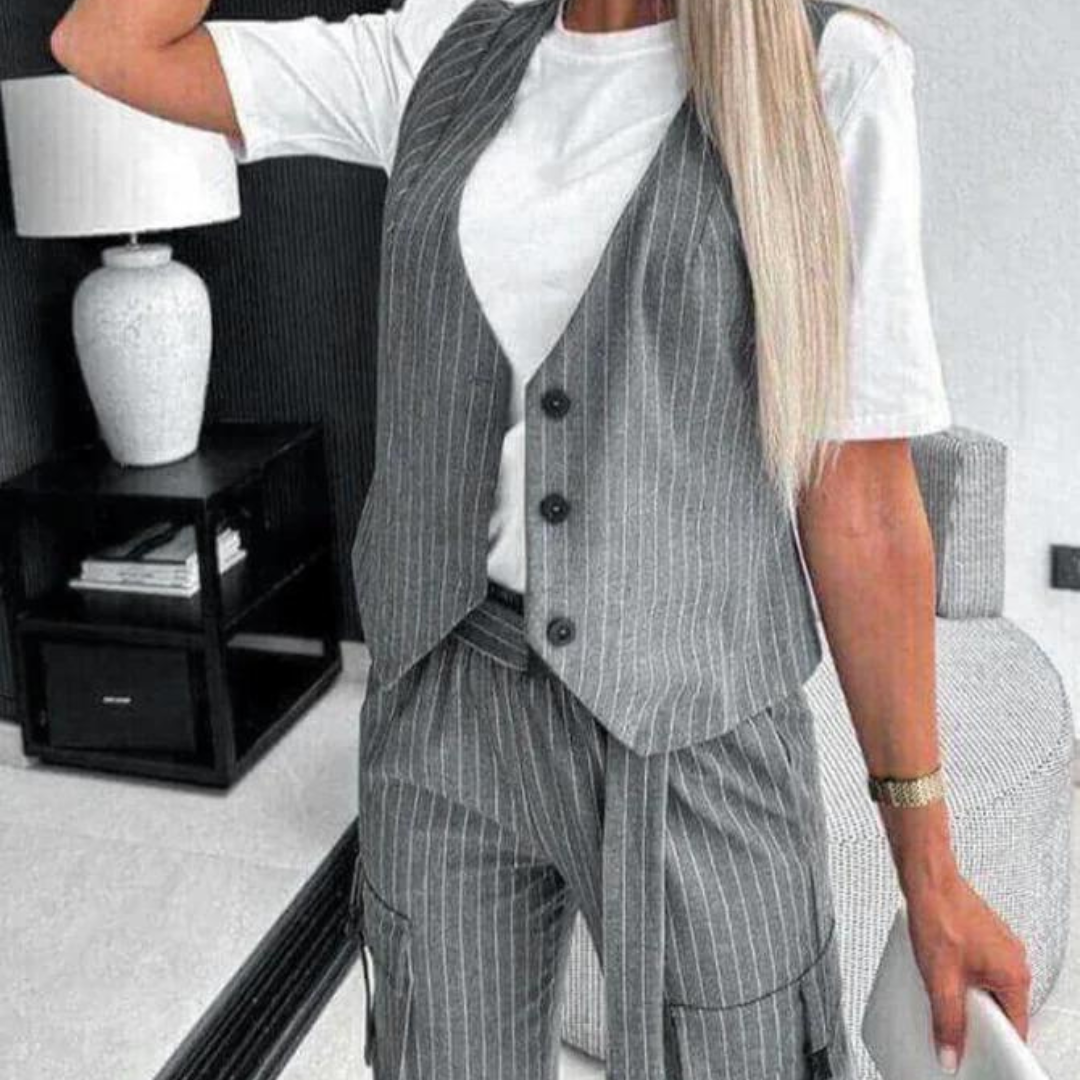 Karolina - Komplet damski - Elegancki dwuczęściowy zestaw