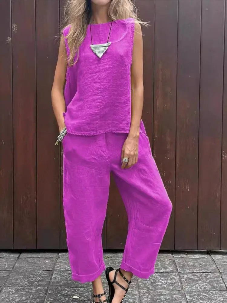 Weronika - Komplet damski 2-częściowy - Wygodna i modna kombinacja