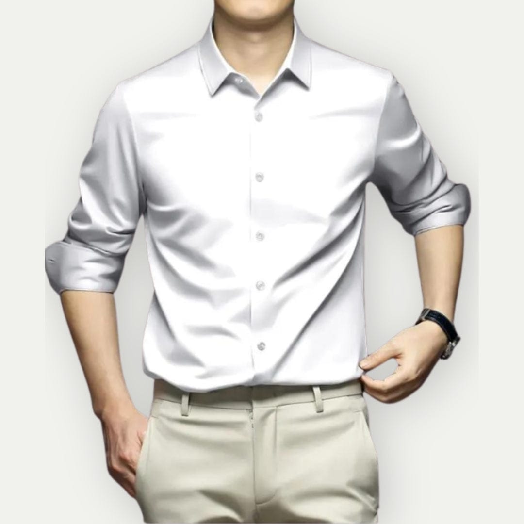 Męska koszula slim fit niewymagająca prasowania, elegancka i uniwersalna na każdą okazję