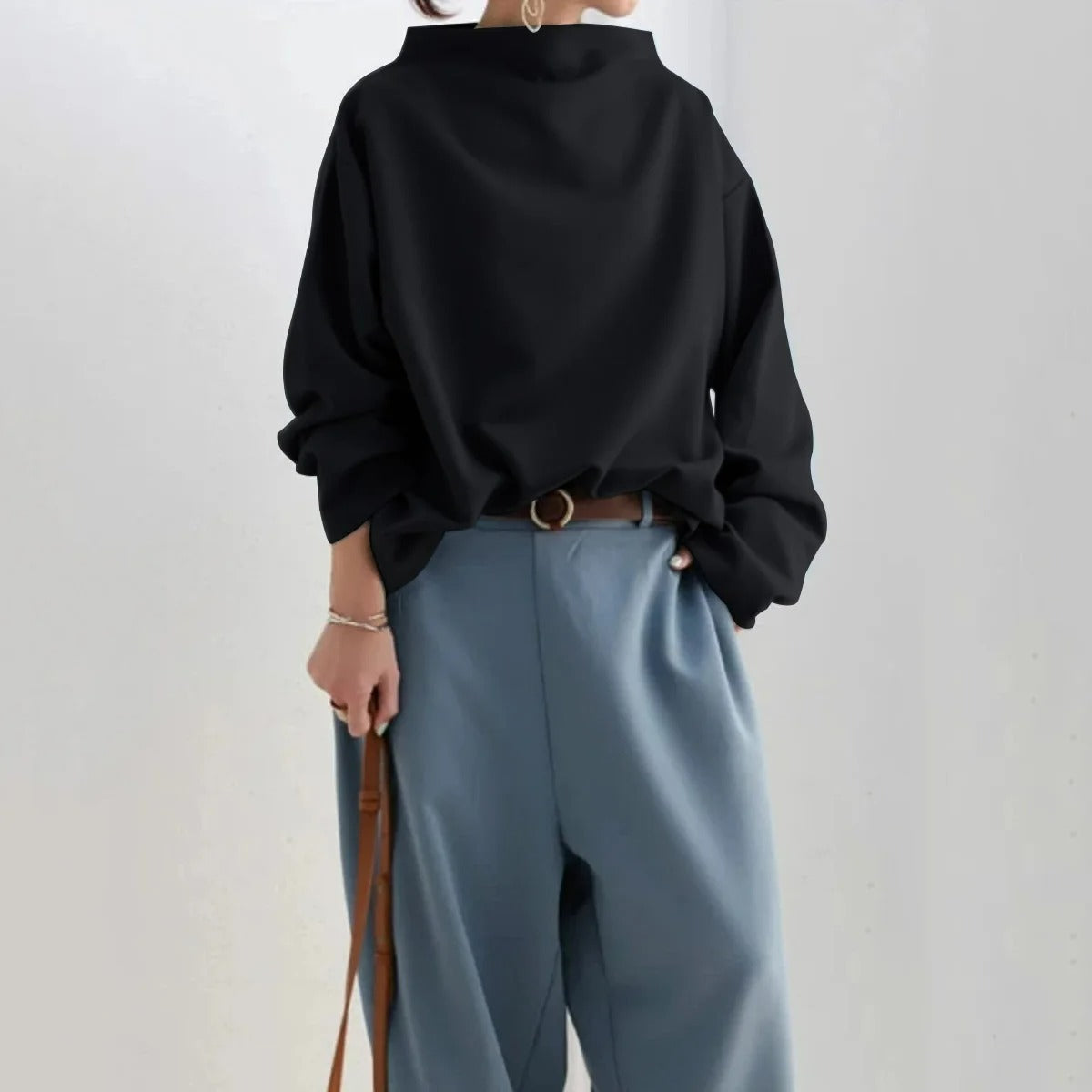 Marcelina | Sweter damski z golfem