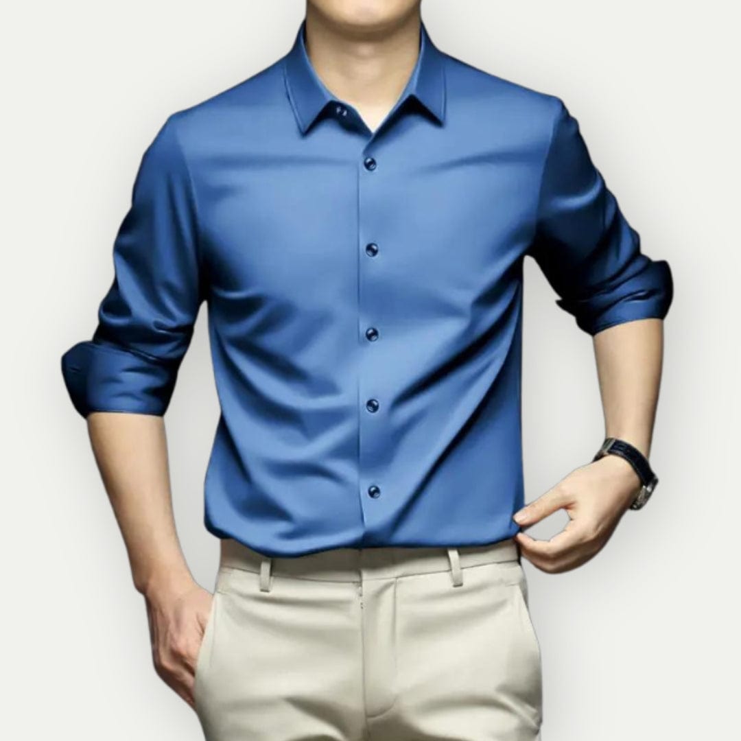 Męska koszula slim fit niewymagająca prasowania, elegancka i uniwersalna na każdą okazję