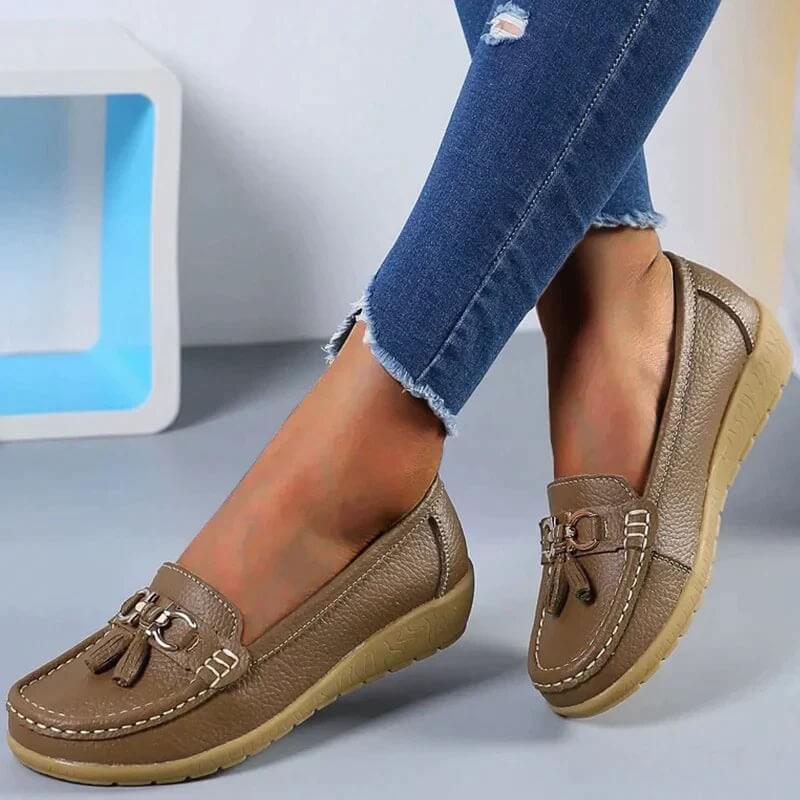 Aniela - Skórzane Loafers - Eleganckie i Wygodne