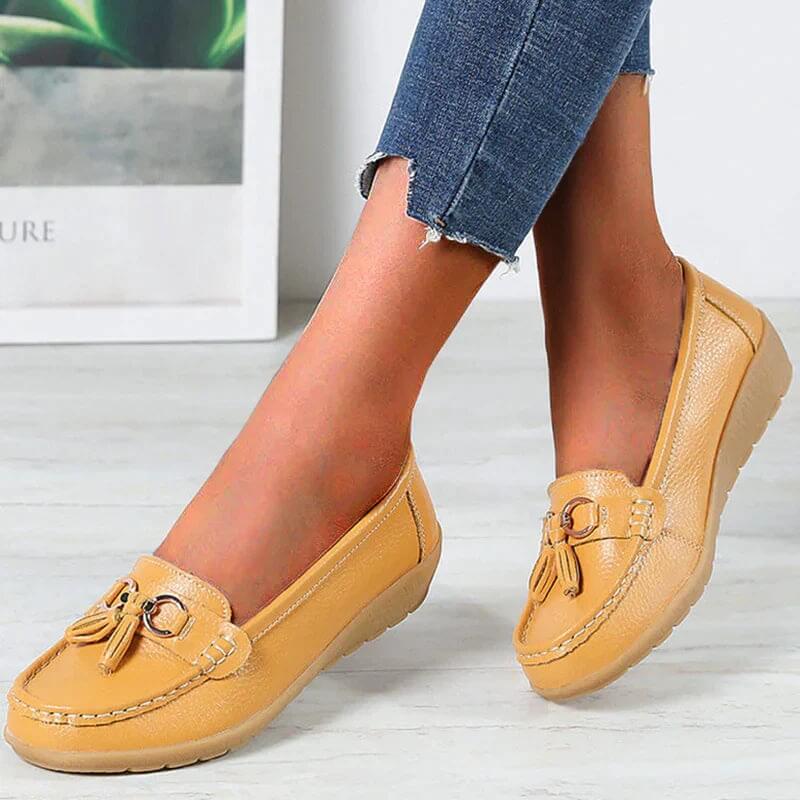 Aniela - Skórzane Loafers - Eleganckie i Wygodne