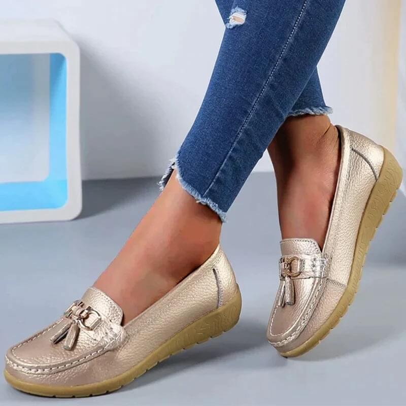 Aniela - Skórzane Loafers - Eleganckie i Wygodne