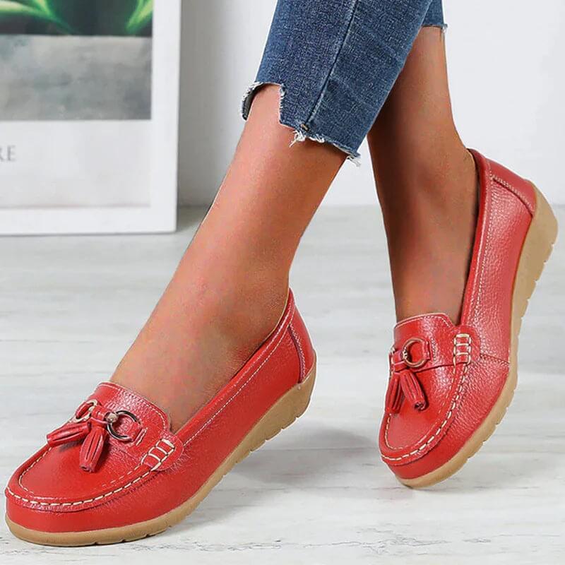 Aniela - Skórzane Loafers - Eleganckie i Wygodne