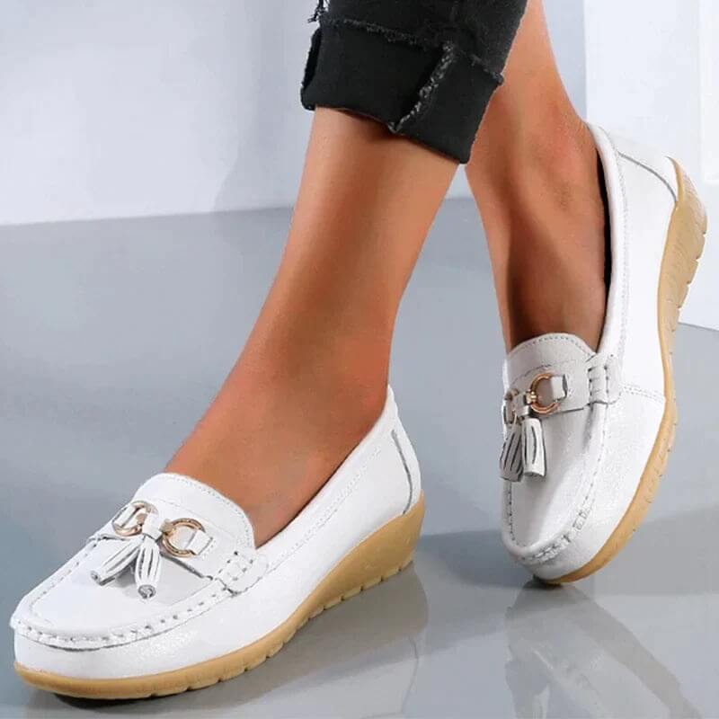 Aniela - Skórzane Loafers - Eleganckie i Wygodne