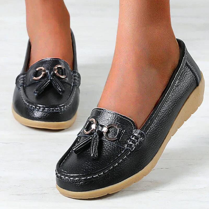Aniela - Skórzane Loafers - Eleganckie i Wygodne