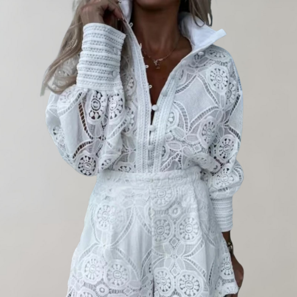Izabela - Komplet damski letni - Modny dwuczęściowy design