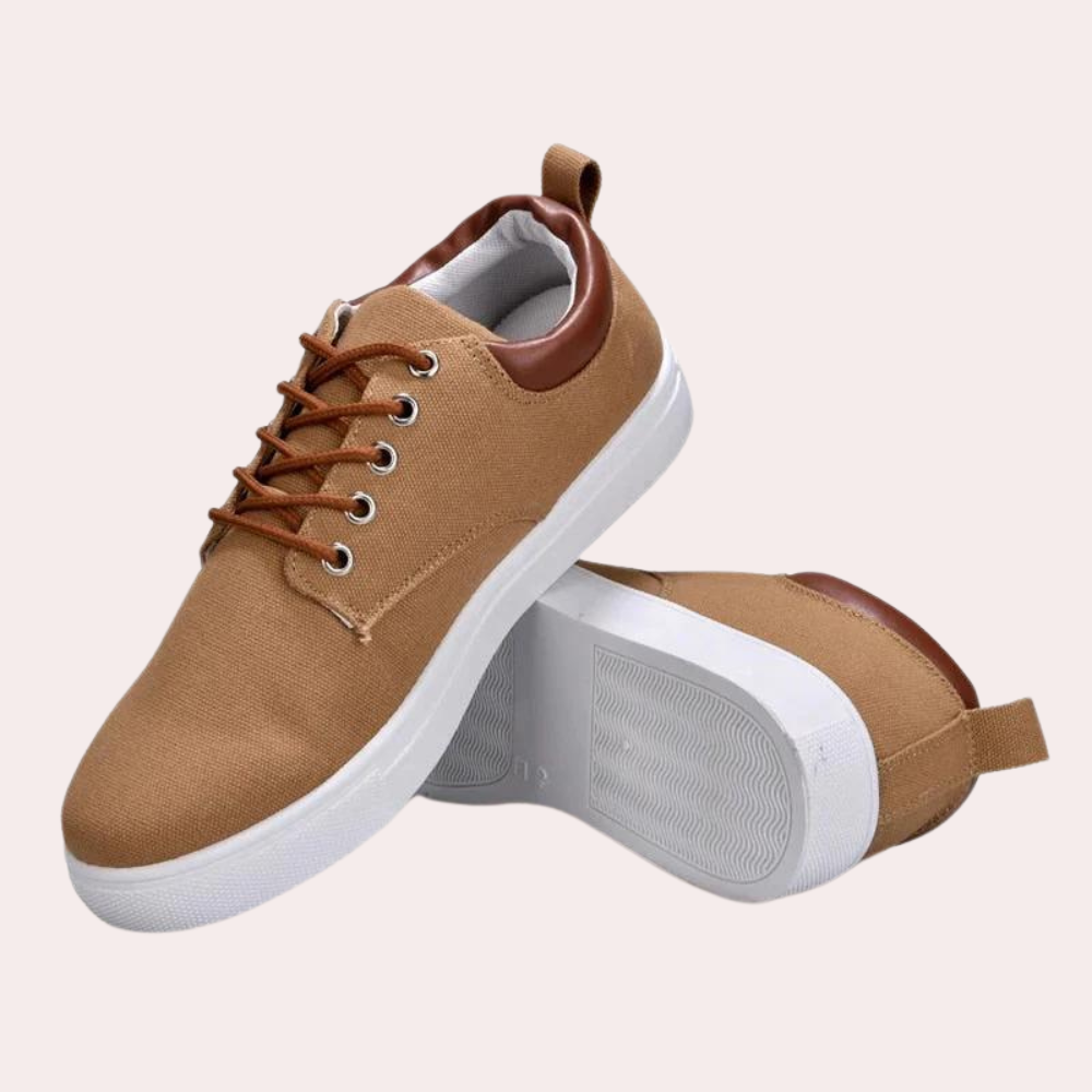 Birger | Buty męskie jesień lekkie materiał tekstylny z kontrastowymi sznurowadłami i casualowym fasonem