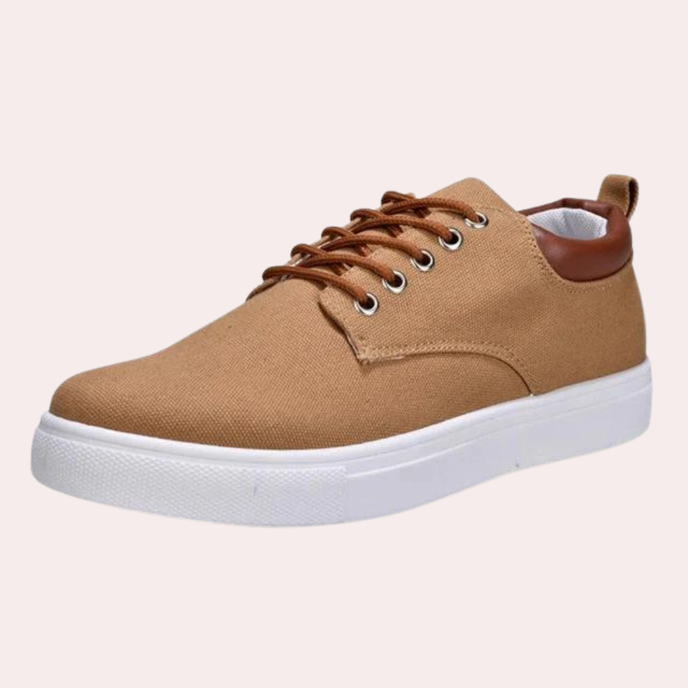 Birger | Buty męskie jesień lekkie materiał tekstylny z kontrastowymi sznurowadłami i casualowym fasonem