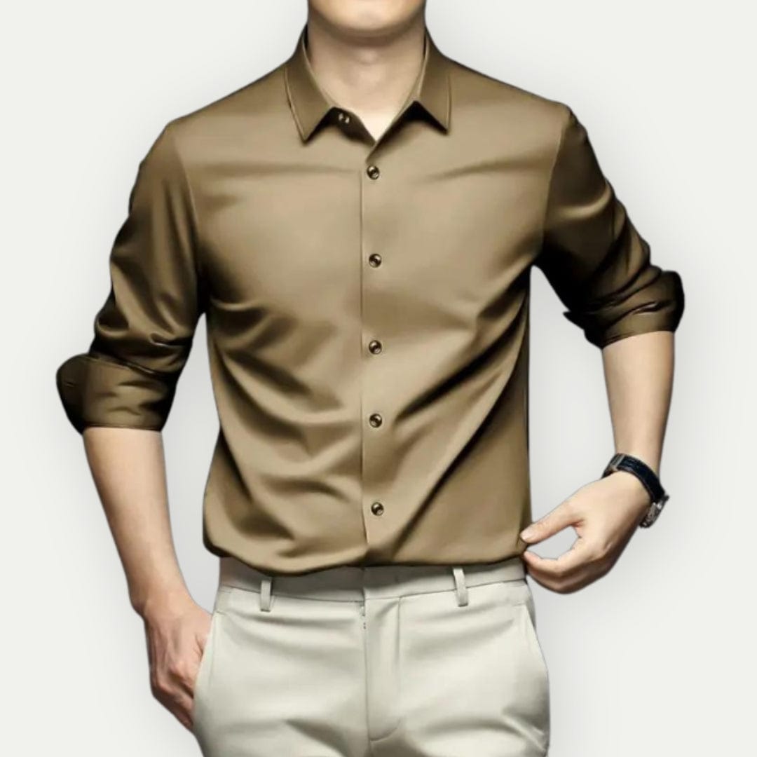 Męska koszula slim fit niewymagająca prasowania, elegancka i uniwersalna na każdą okazję