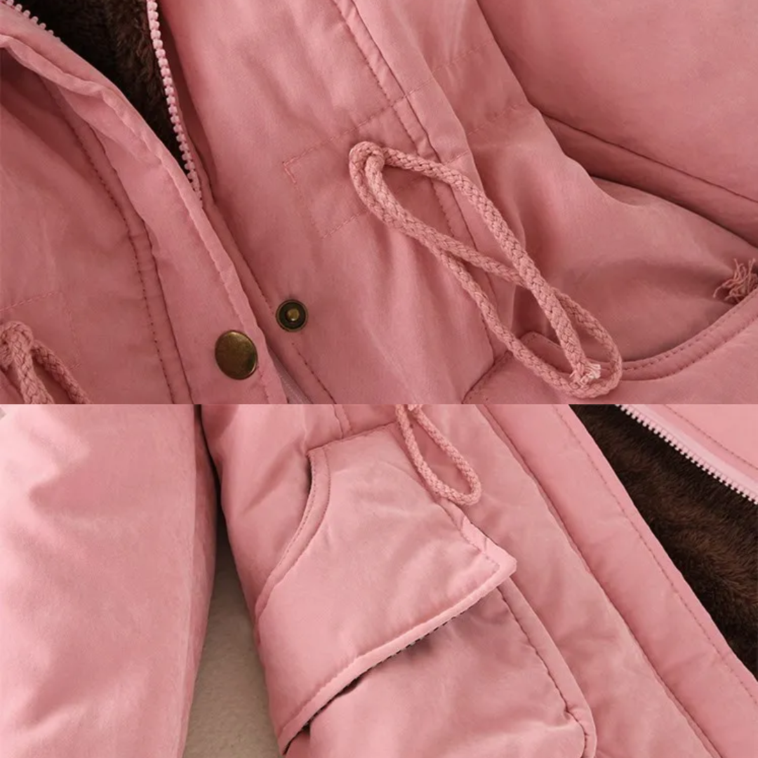 Zofia Slim Fit Parka na Wiosnę z Kapturem – Wygodna i Stylowa