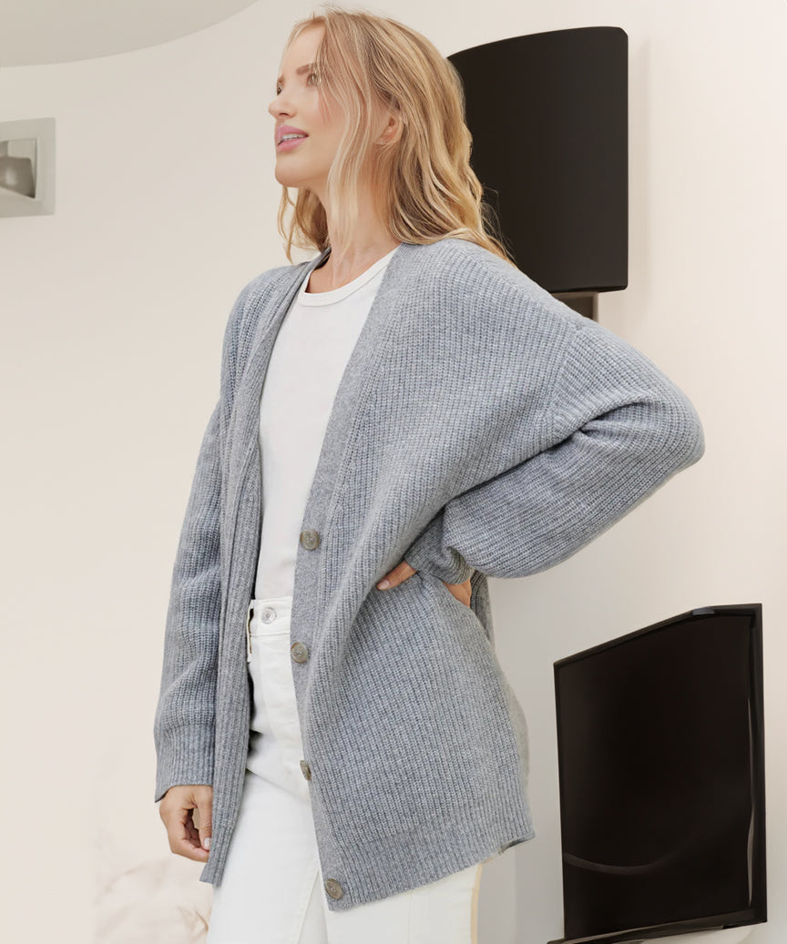 Iwona | Kardigan damski oversize
