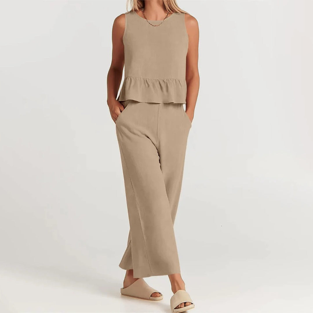 Elwira - Komplet damski 2-częściowy - Elegancka stylizacja na różne okazje