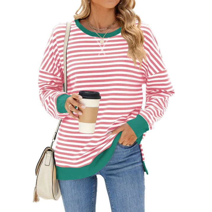 Aurelia | Sweter damski w paski