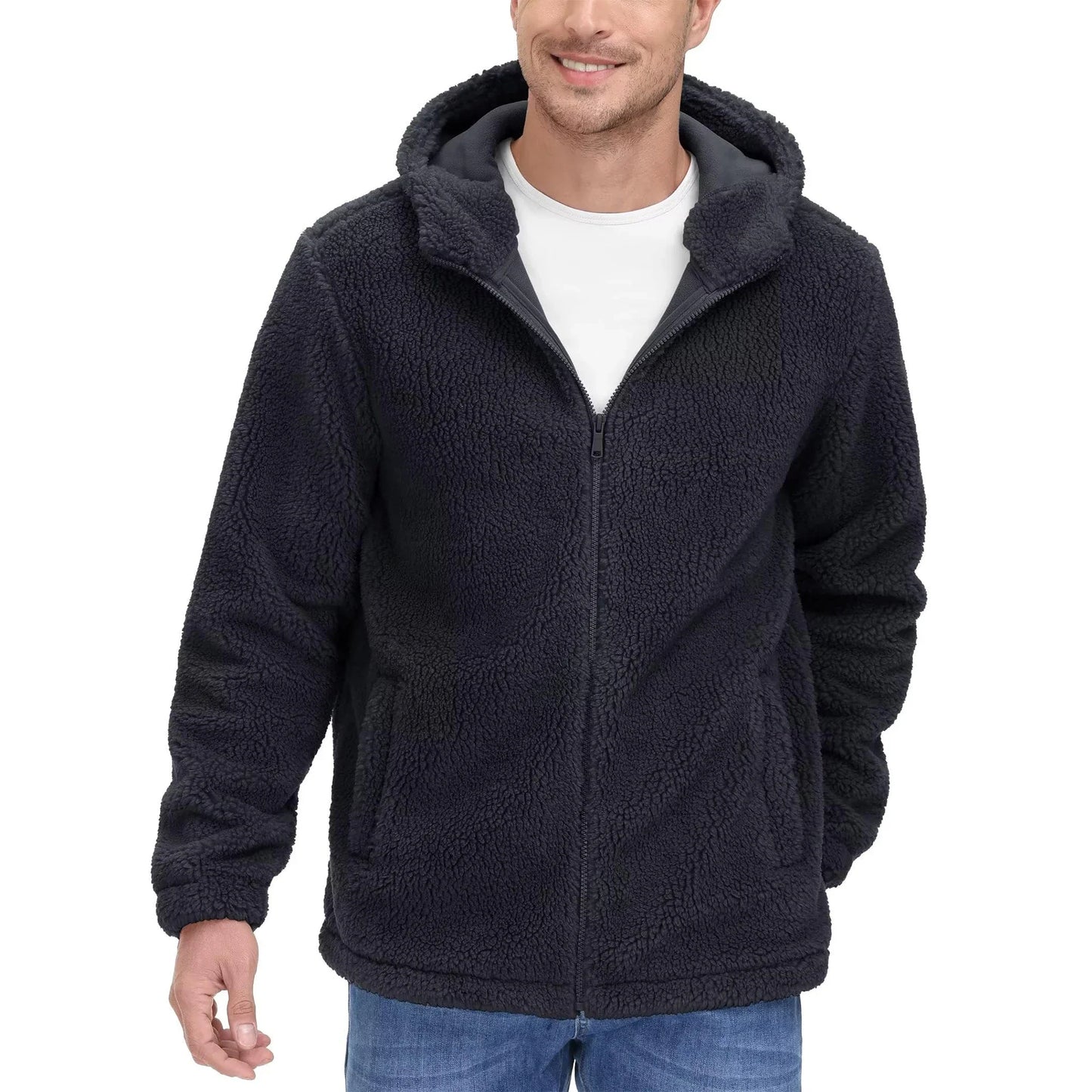 Mathis | Bluza polarowa męska z kapturem