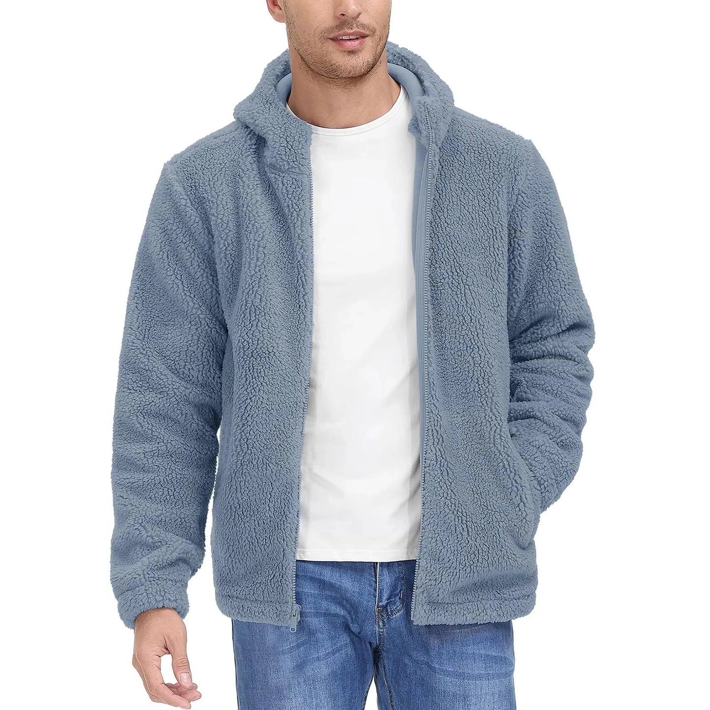 Mathis | Bluza polarowa męska z kapturem