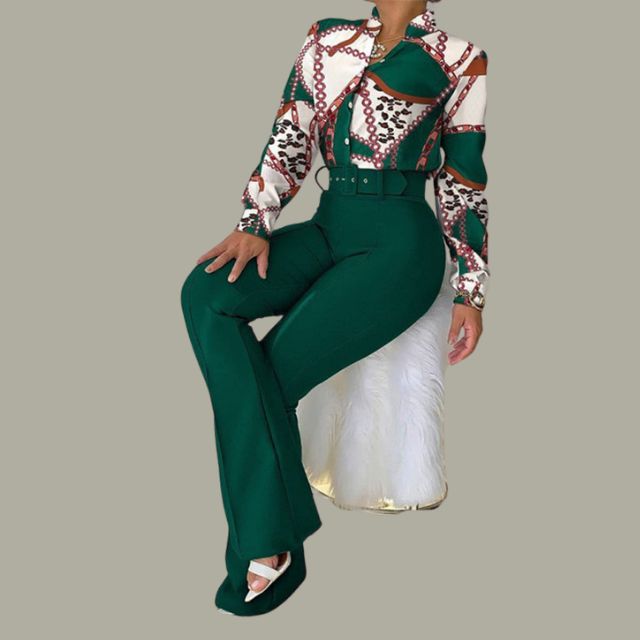Zofia - Komplet damski elegancki - Stylowa i ponadczasowa 2-częściowa stylizacja
