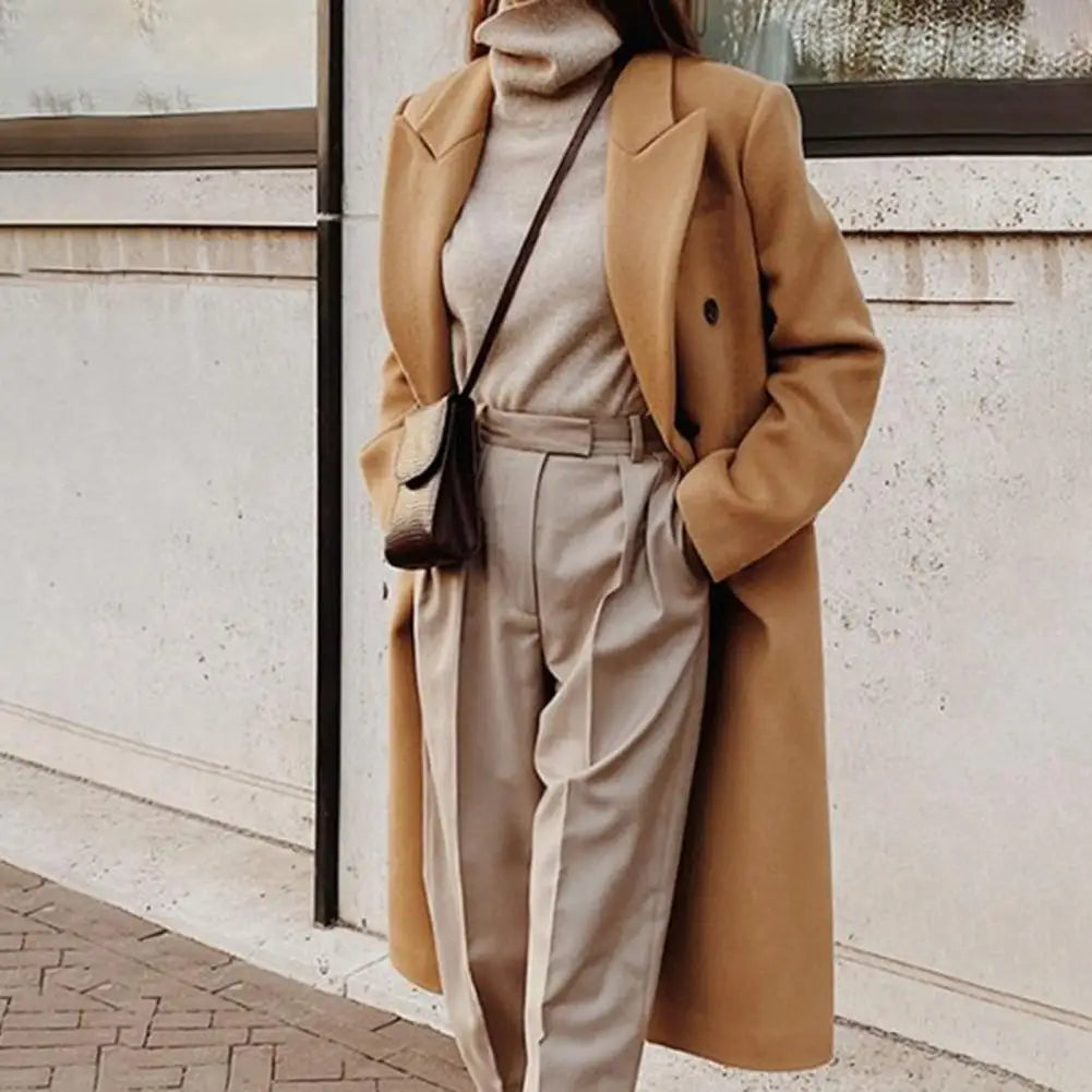 Agnieszka | Płaszcz women dwurzędowy