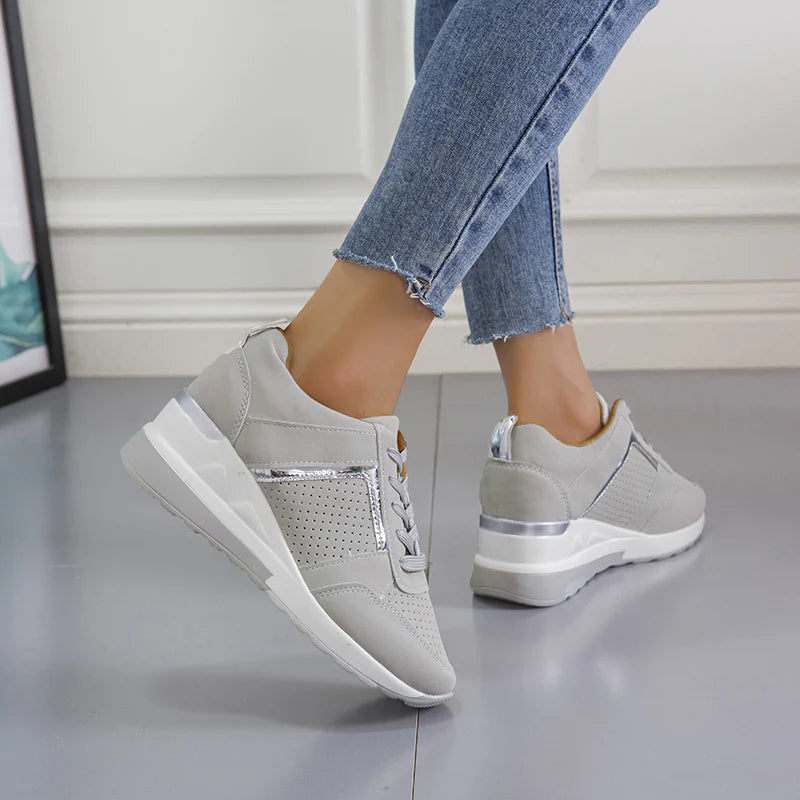 Damskie sneakersy z elastyczną podeszwą i nowoczesnym designem – stylowe wsparcie na każdy dzień