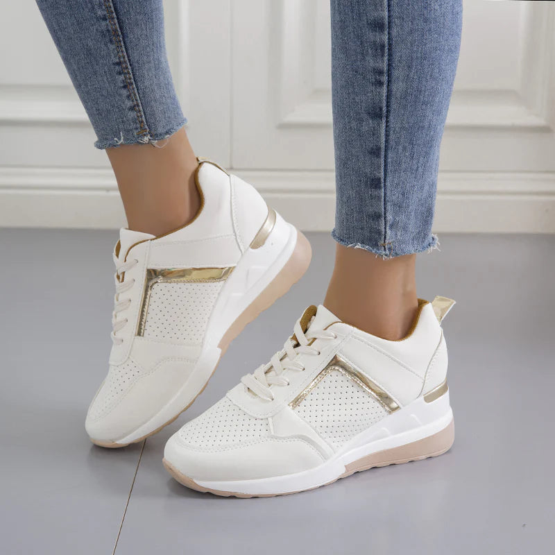 Damskie sneakersy z elastyczną podeszwą i nowoczesnym designem – stylowe wsparcie na każdy dzień