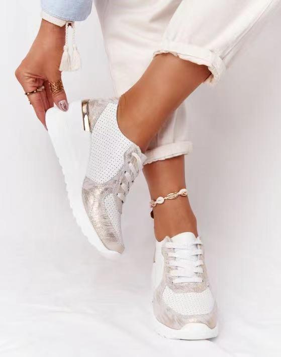 Damskie sneakersy z elastyczną podeszwą i nowoczesnym designem – stylowe wsparcie na każdy dzień
