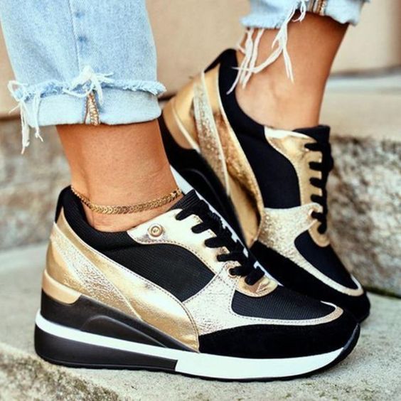 Damskie sneakersy z elastyczną podeszwą i nowoczesnym designem – stylowe wsparcie na każdy dzień
