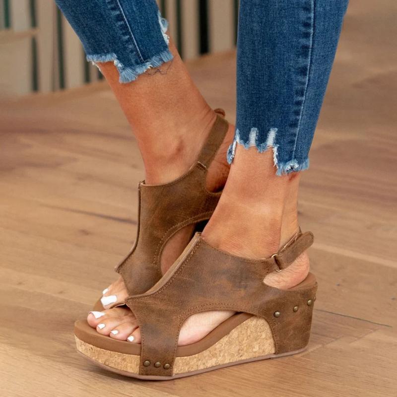 Dames leren sandalen met verstelbare bandjes en ergonomisch voetbed – stijlvol comfort voor elke stap
