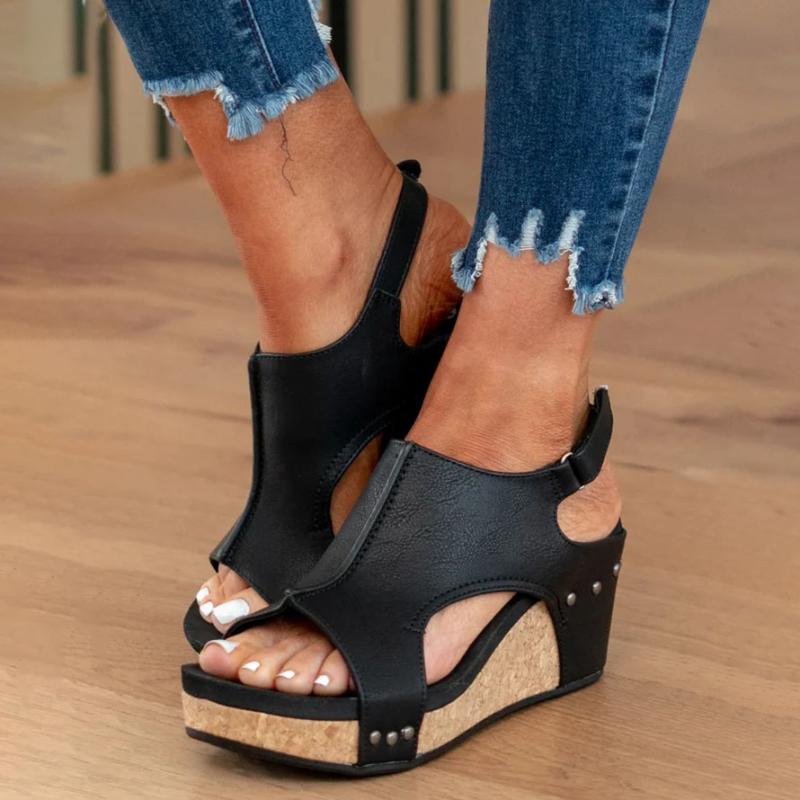 Dames leren sandalen met verstelbare bandjes en ergonomisch voetbed – stijlvol comfort voor elke stap