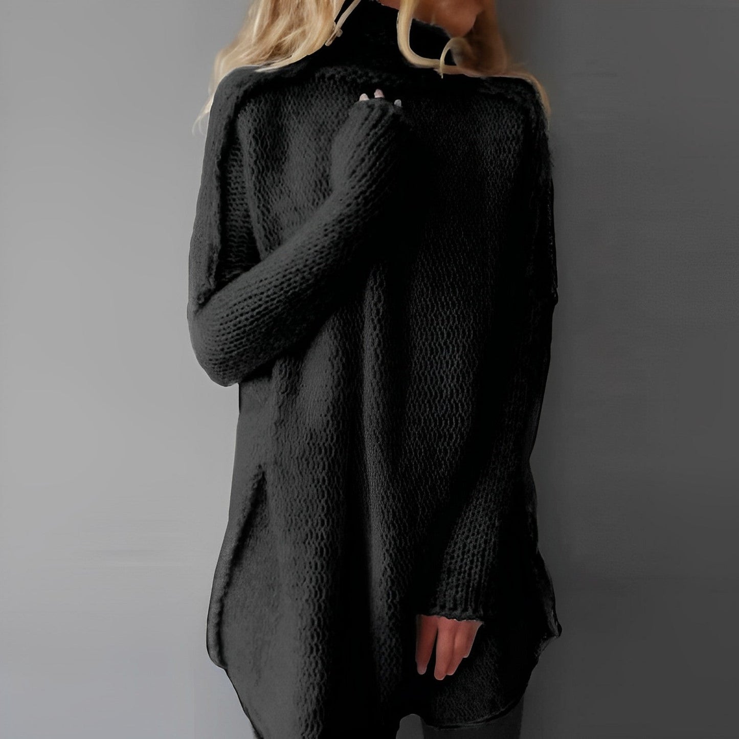Jagna | Sweter damski zimowy oversize z golfem
