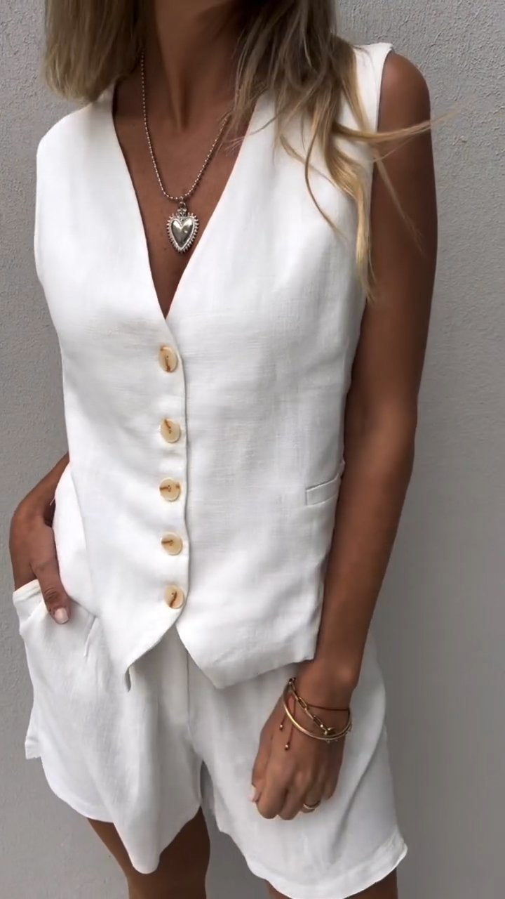 Gabriela - Komplet damski z kamizelką - Elegancki i nowoczesny look