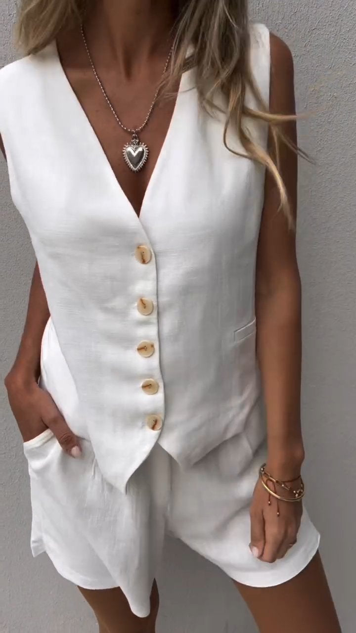 Gabriela - Komplet damski z kamizelką - Elegancki i nowoczesny look
