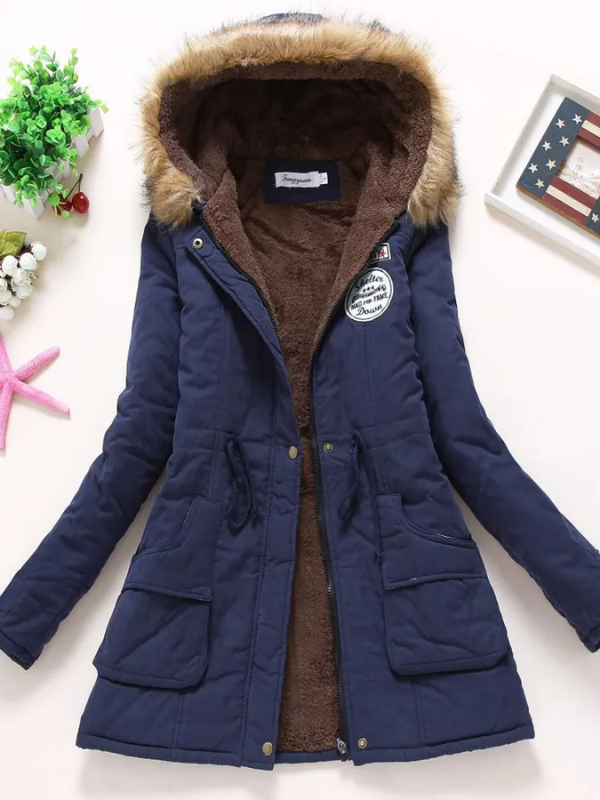 Zofia Slim Fit Parka na Wiosnę z Kapturem – Wygodna i Stylowa