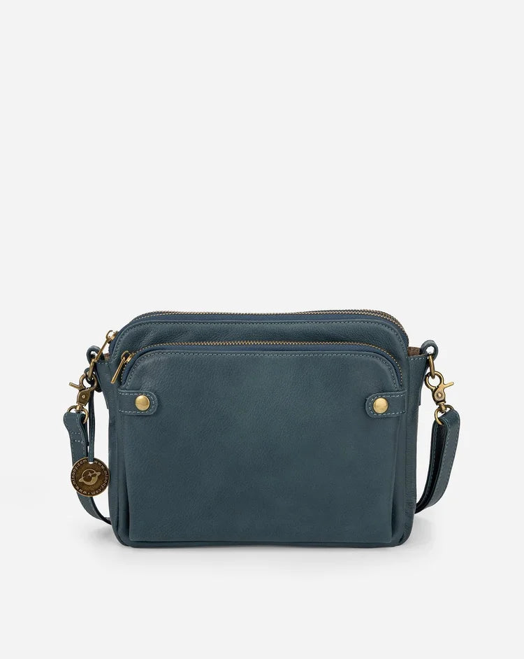 Eulalia - Skórzana crossbody torebka na ramię