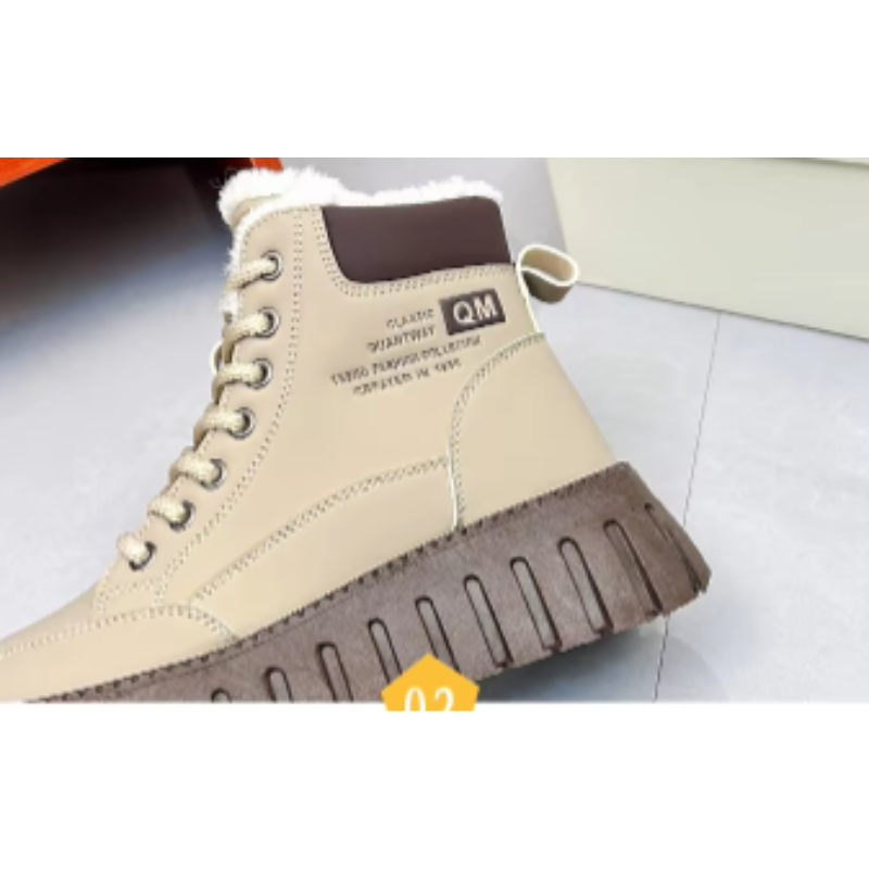 Iwona - Futrzane Wodoodporne Miękkie Buty Zimowe Damskie