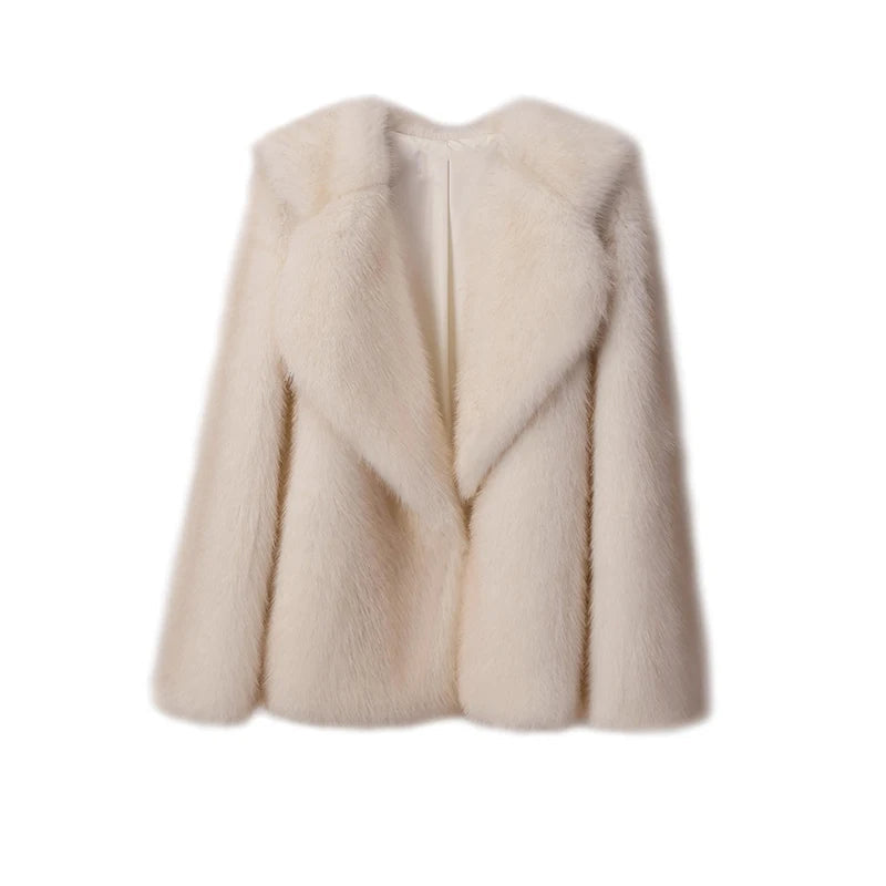 Karolina Fluffy Wiosenny Płaszcz – Modny i Stylowy