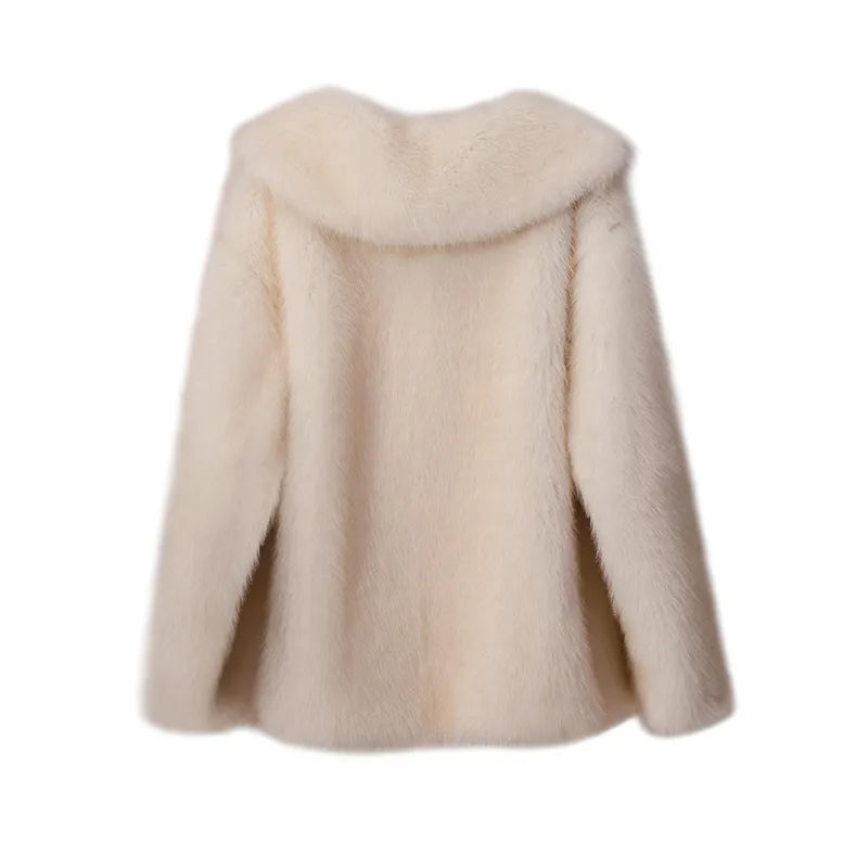 Karolina Fluffy Wiosenny Płaszcz – Modny i Stylowy