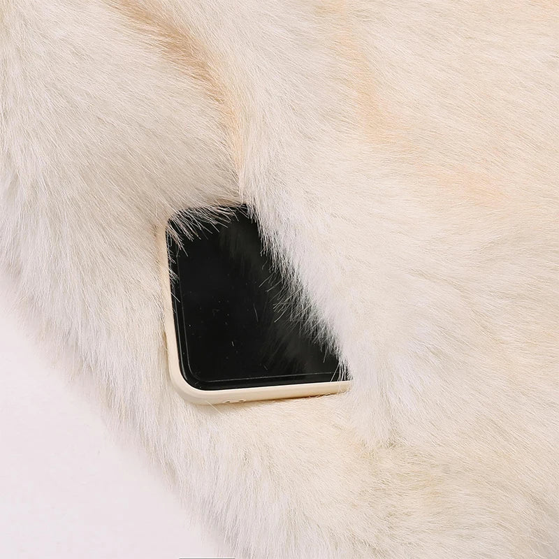 Karolina Fluffy Wiosenny Płaszcz – Modny i Stylowy
