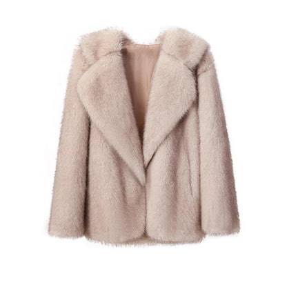 Karolina Fluffy Wiosenny Płaszcz – Modny i Stylowy
