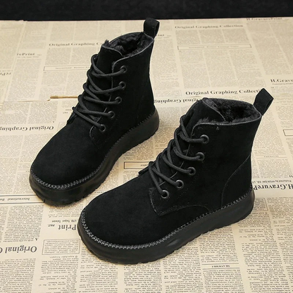 Lucyna - Wysokie Buty Zimowe na Wodoodpornej Podeszwie Damskie