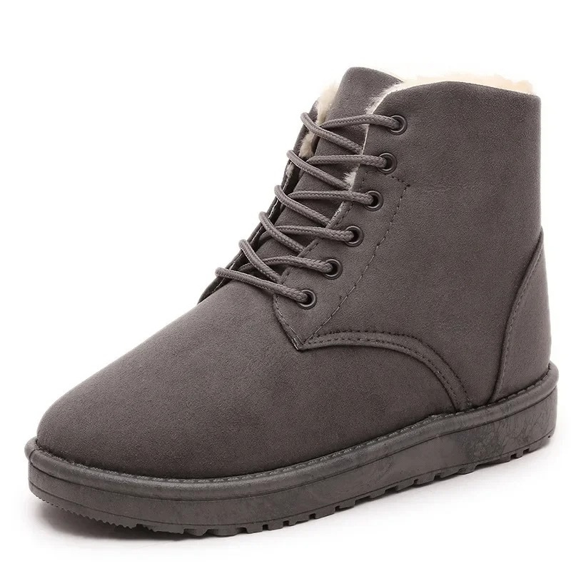 Malwina - Skórzane Wysokie Miękkie Buty Zimowe Damskie