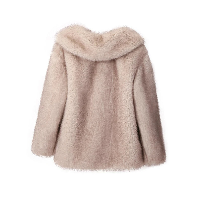 Karolina Fluffy Wiosenny Płaszcz – Modny i Stylowy