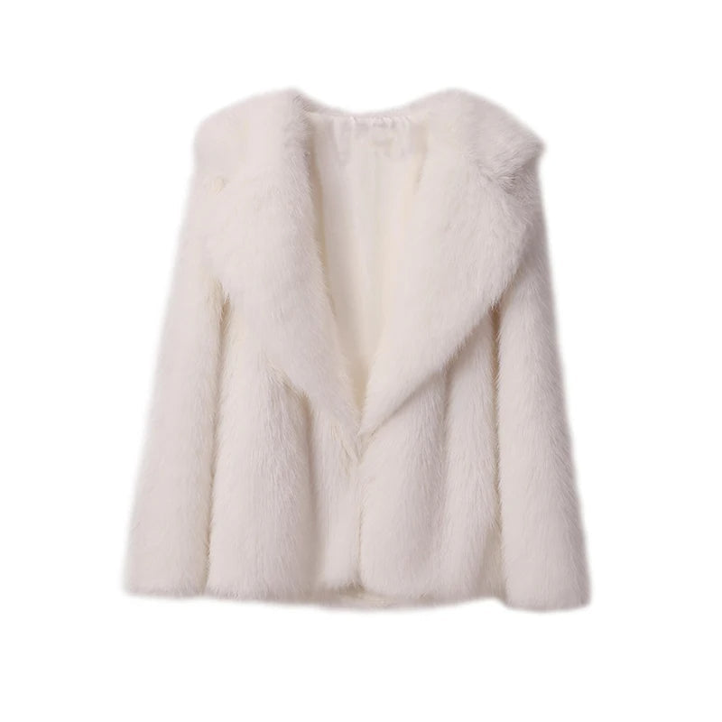 Karolina Fluffy Wiosenny Płaszcz – Modny i Stylowy