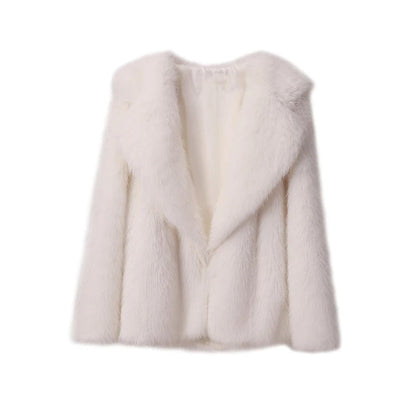 Karolina Fluffy Wiosenny Płaszcz – Modny i Stylowy