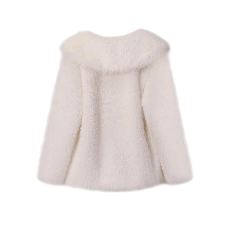 Karolina Fluffy Wiosenny Płaszcz – Modny i Stylowy