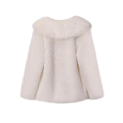 Karolina Fluffy Wiosenny Płaszcz – Modny i Stylowy