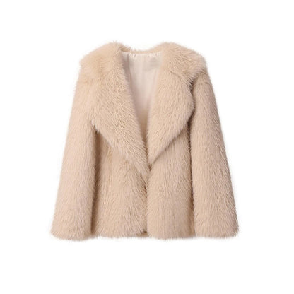 Karolina Fluffy Wiosenny Płaszcz – Modny i Stylowy